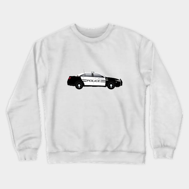 New Castle police car Crewneck Sweatshirt by BassFishin